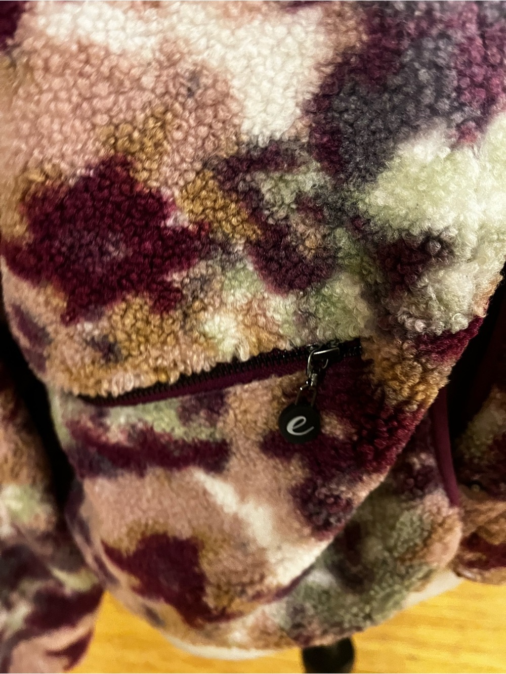 Calme by Johnny Was  $188 Floral Printed Fleece Jacket - Picture 3 of 6